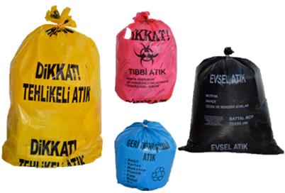 BASKILI ÇÖP TORBALARI